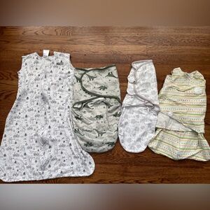 Adjustable Newborn Sleeping Bag Soft Newborn Wrap Baby Blanket  Unisex Infant